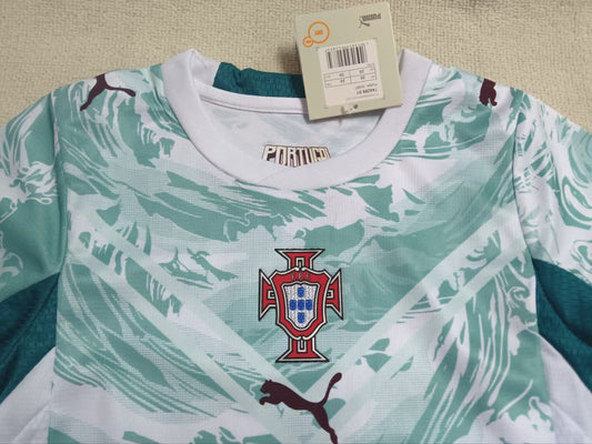 Portugal Fan Set Green White - KIDS