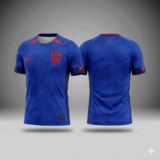 USA Fan Tee Blue - WOMEN