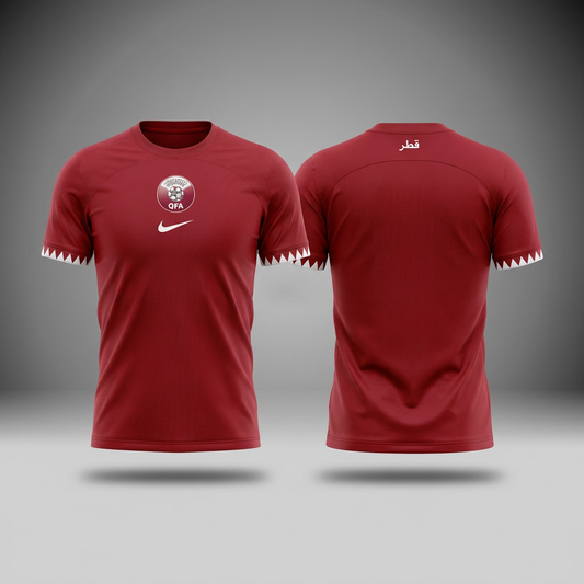 Qatar Fan Tee Red - MEN | UNISEX