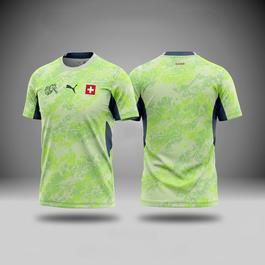 Switzerland Fan Tee Green - MEN | UNISEX