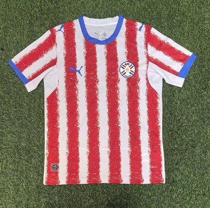 Paraguay Fan Tee Red White - MEN | UNISEX