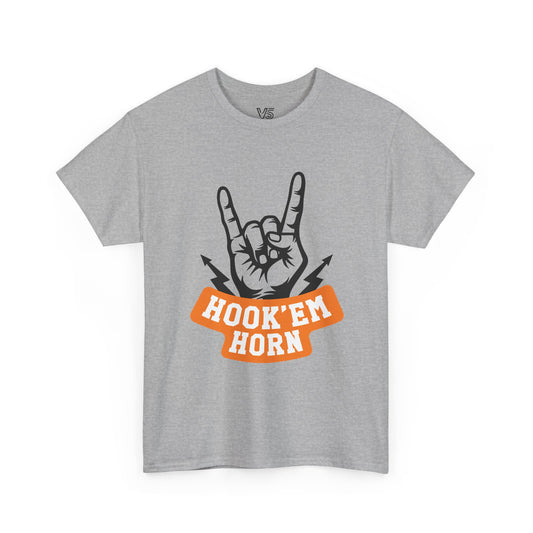 Texas Hook 'Em Horns T-Shirt — Retro Western Texas Graphic Tee