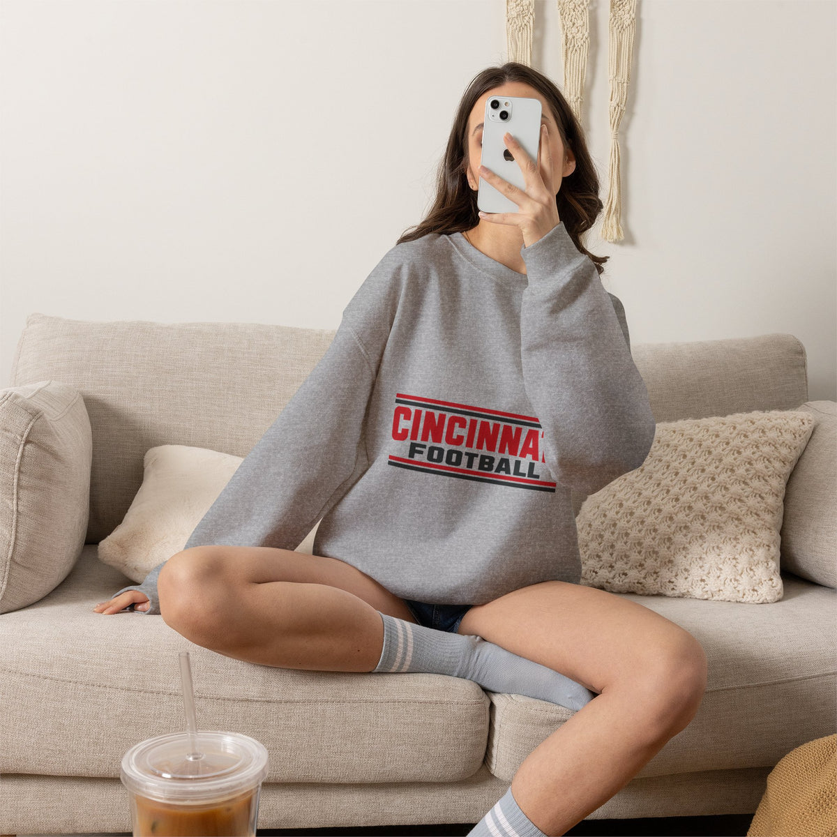 Cincinnati Football Crewneck Sweatshirt