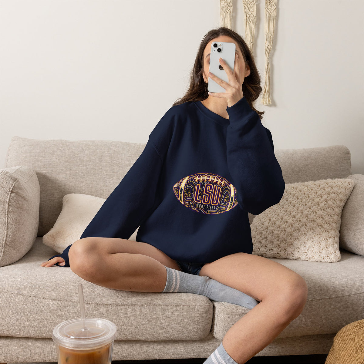 LSU Football Fandom Sweatshirt