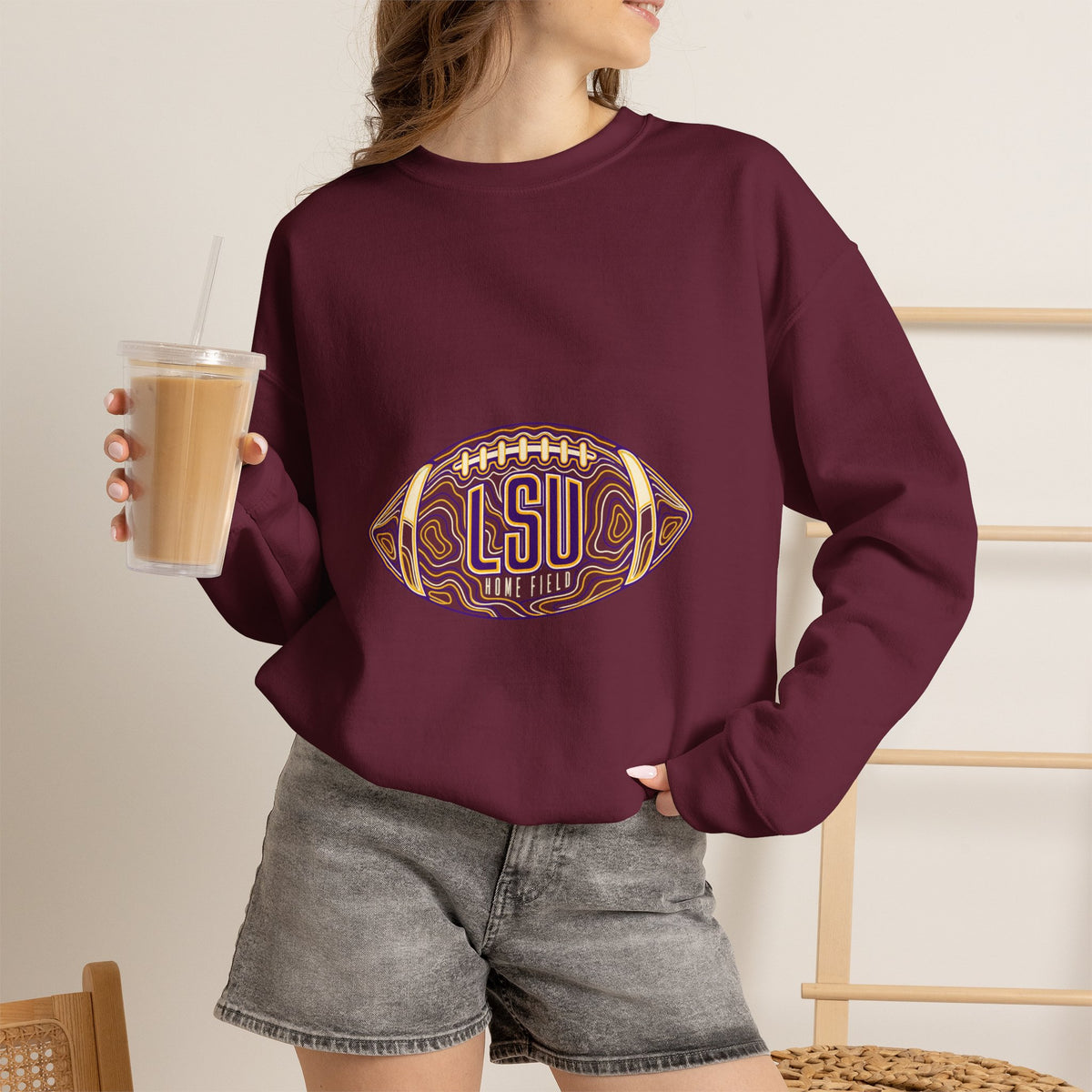 LSU Football Fandom Sweatshirt
