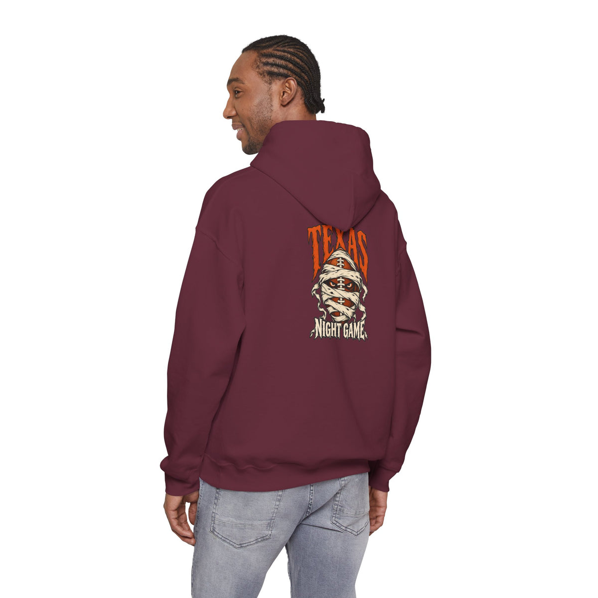 Texas Night Game Vintage Hoodie