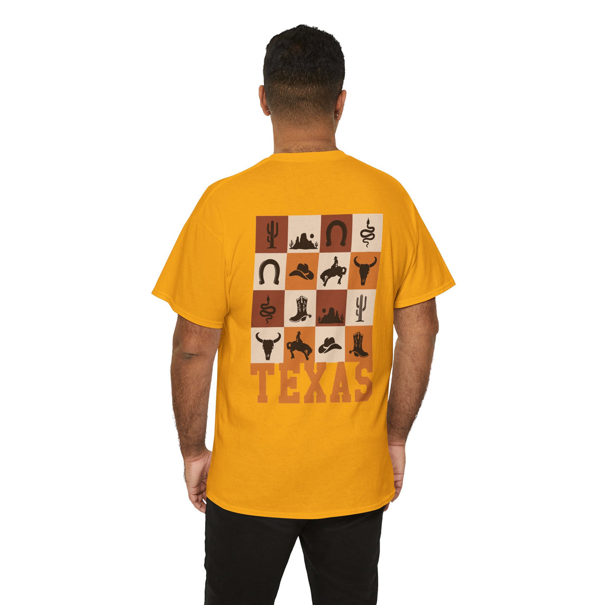 Texas Hook 'Em Horns T-Shirt — Retro Western Texas Graphic Tee