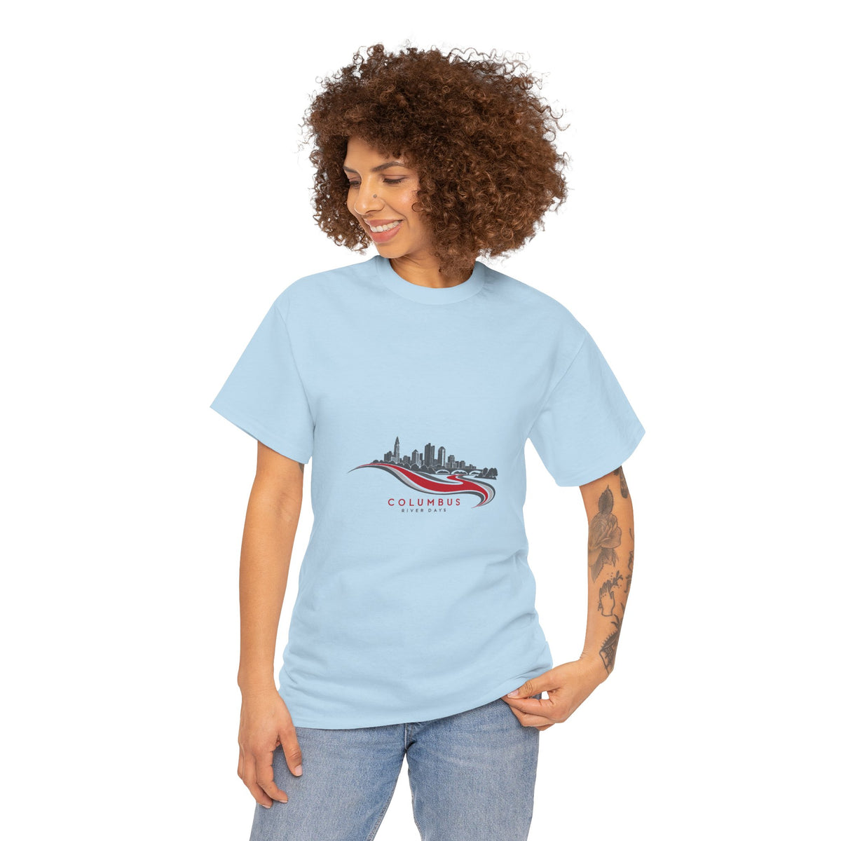 Ohio Skyline Aesthetic T-Shirt