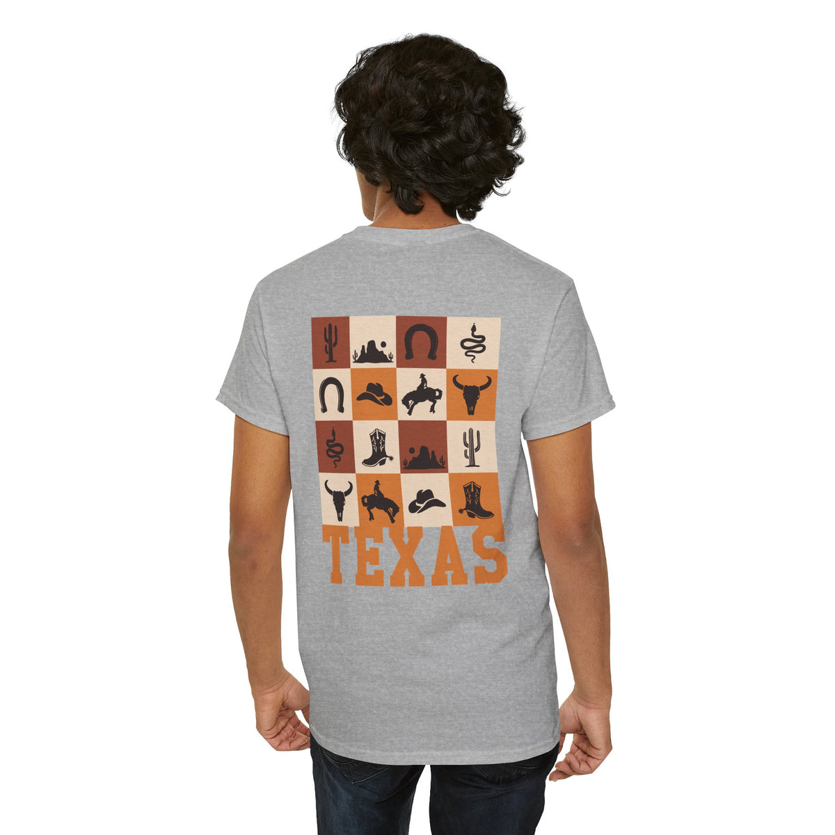 Texas Hook 'Em Horns T-Shirt — Retro Western Texas Graphic Tee