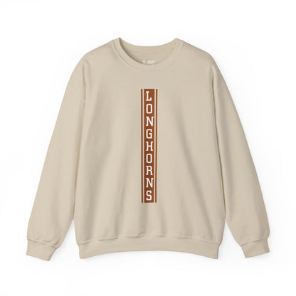 Longhorns Vertical Back Crewneck Sweatshirt