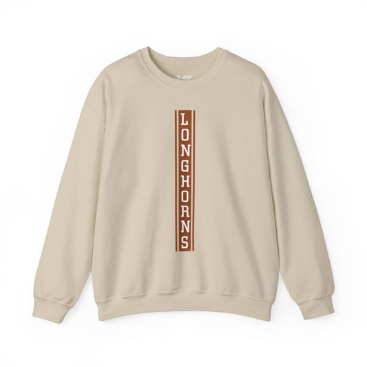 Longhorns Vertical Back Crewneck Sweatshirt
