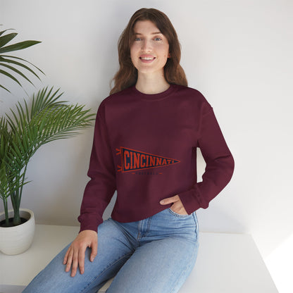 Cincinnati Football Vintage Pennant Crewneck Sweatshirt