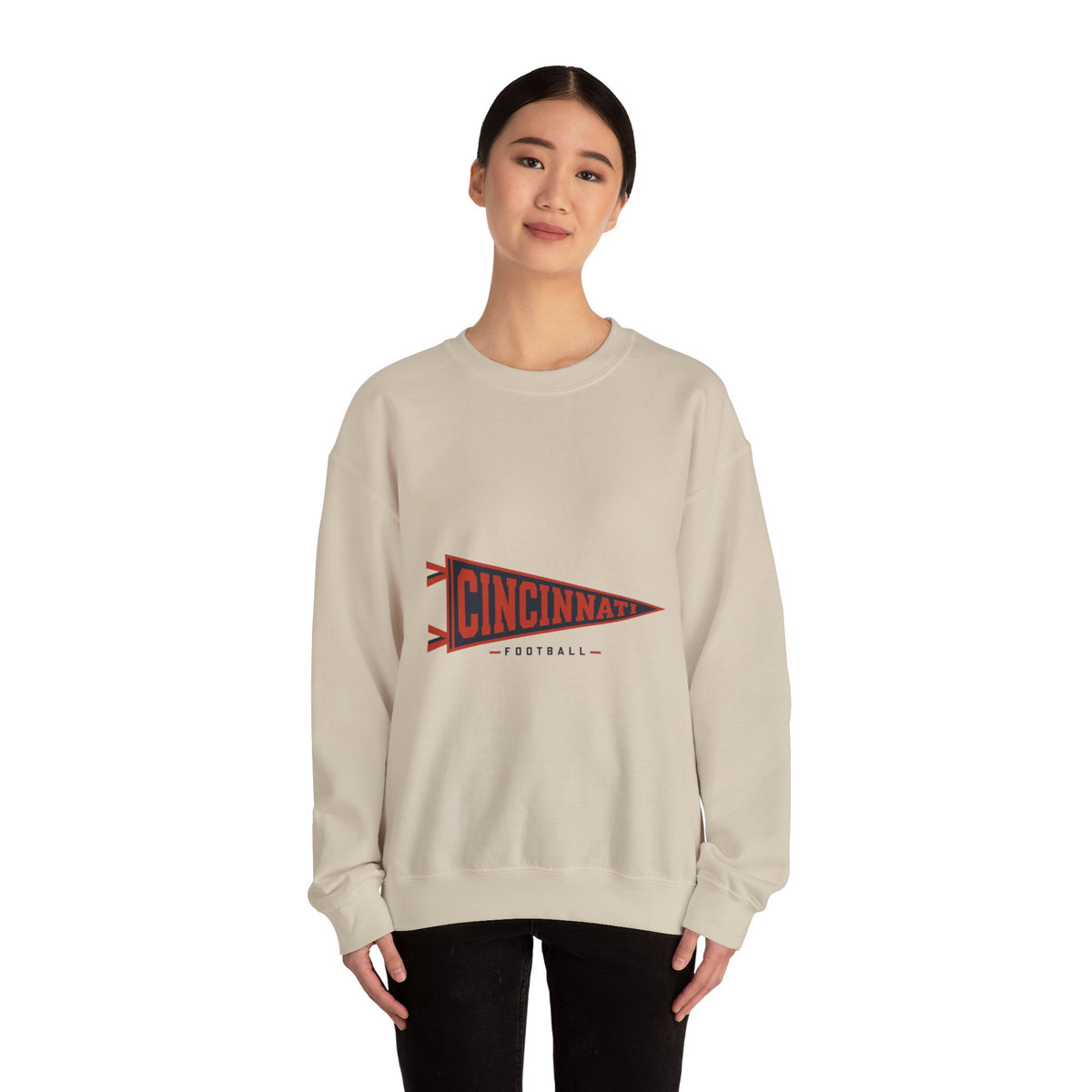 Cincinnati Football Vintage Pennant Crewneck Sweatshirt