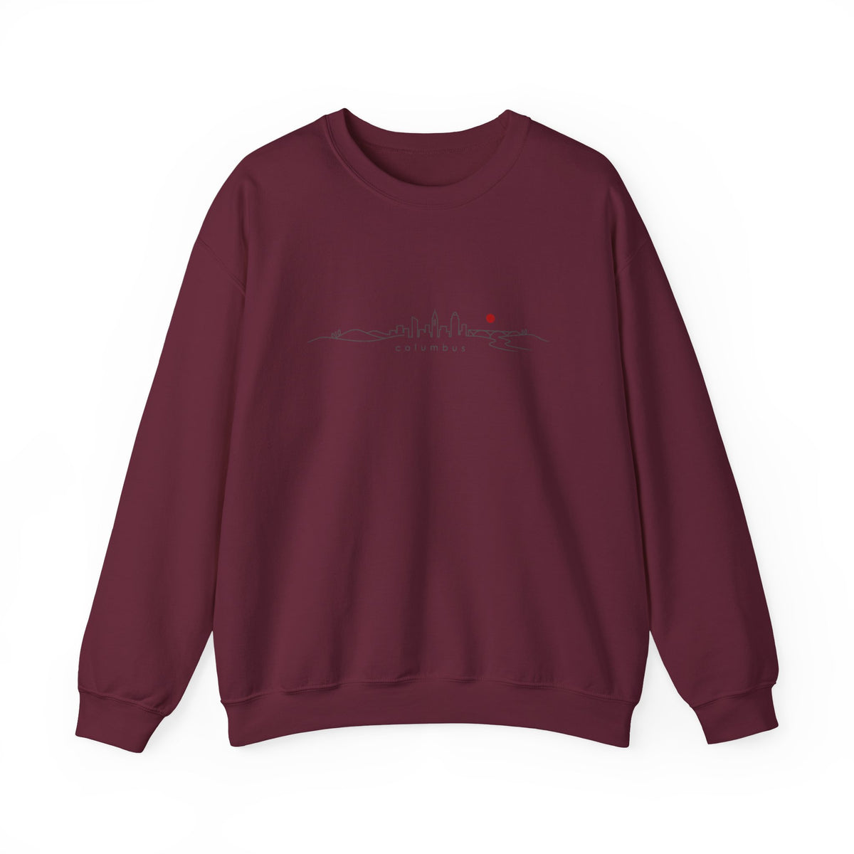 Ohio Sweatshirt — Scenic State Outline Sunset Design