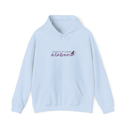 Alabama Purple Script Hoodie