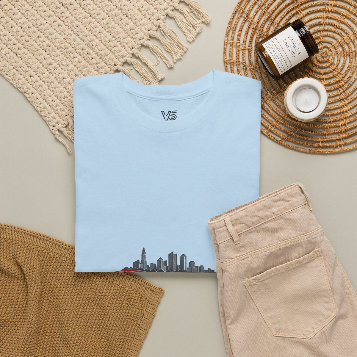 Ohio Skyline Aesthetic T-Shirt