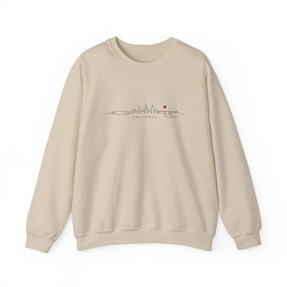 Ohio Sweatshirt — Scenic State Outline Sunset Design