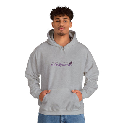 Alabama Purple Script Hoodie