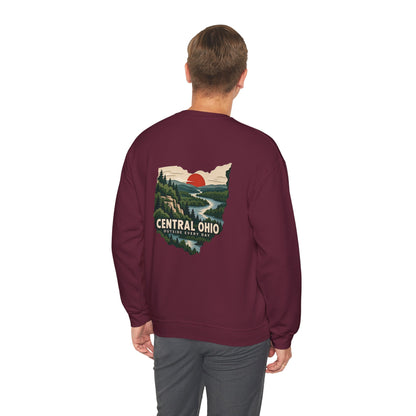Ohio Sweatshirt — Scenic State Outline Sunset Design