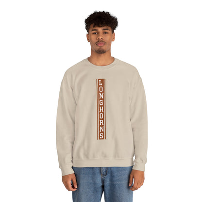 Longhorns Vertical Back Crewneck Sweatshirt