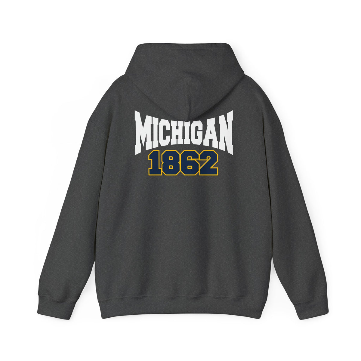 Michigan 1862 Retro Yellow Vector Logo Pullover