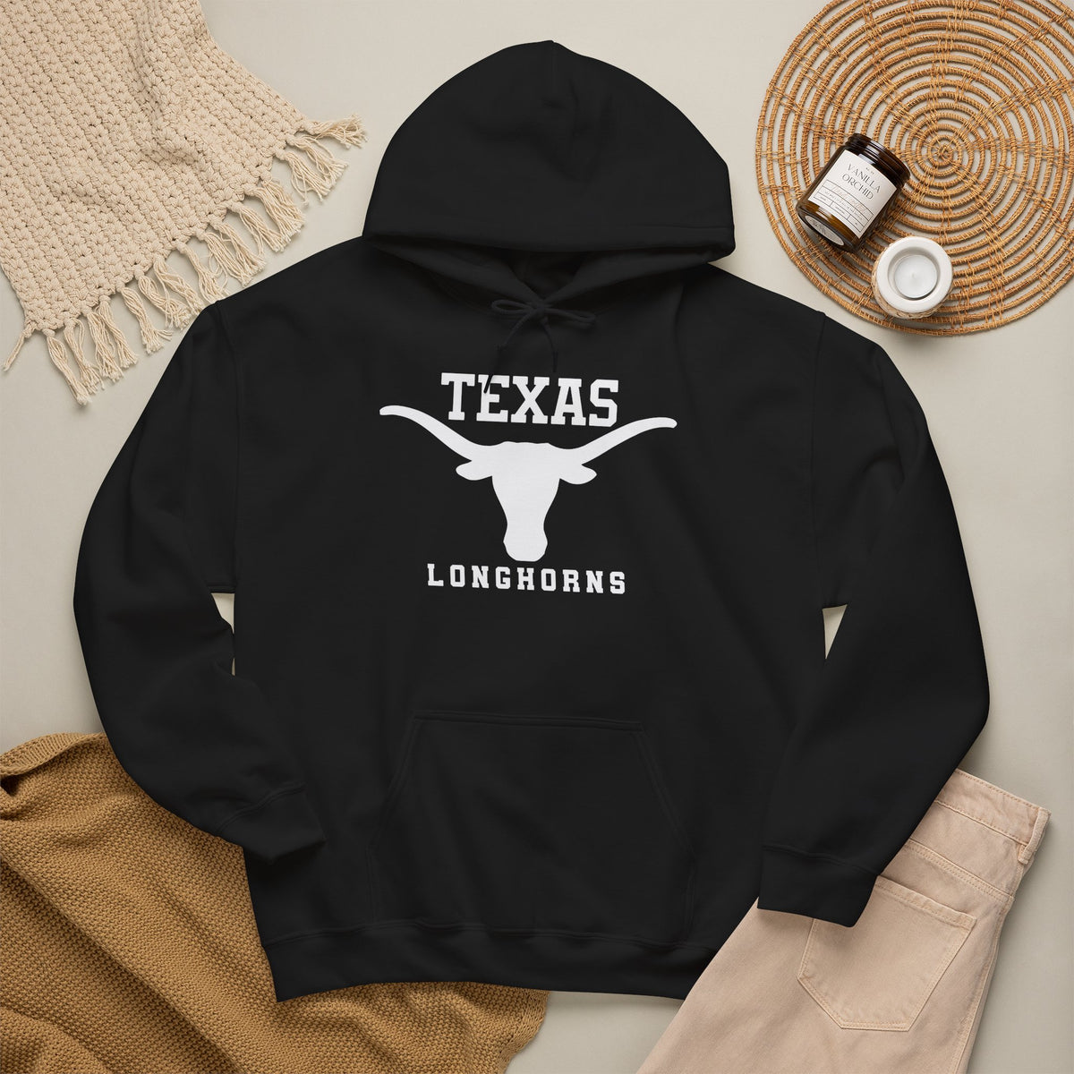 Texas Longhorns Hoodie – Vintage Lone Star Steer Logo