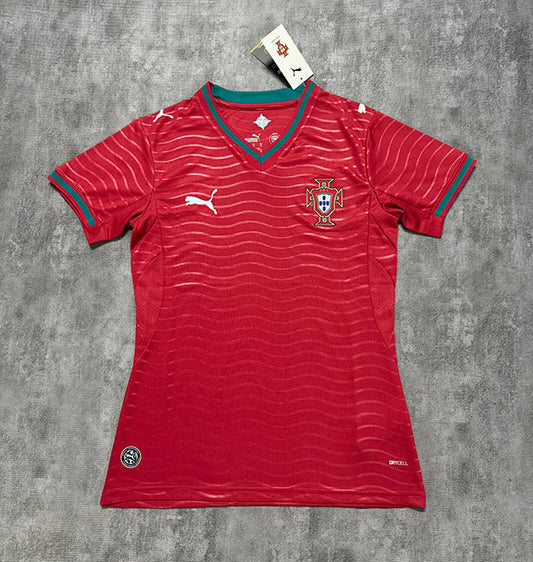 Portugal Fan Tee Red - WOMEN