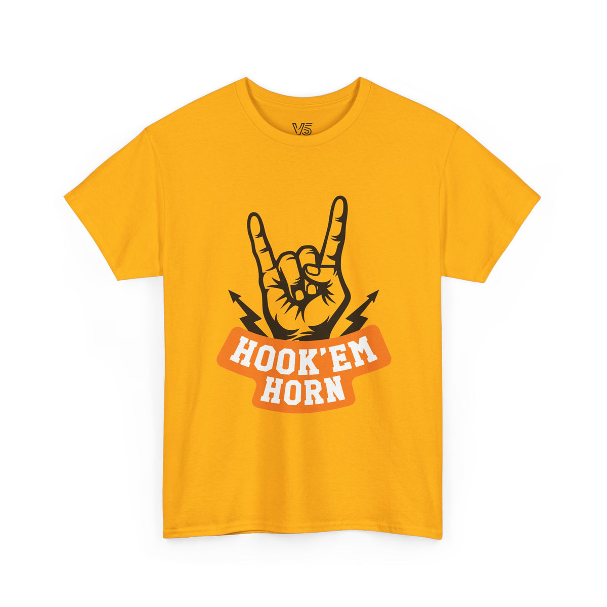 Texas Hook 'Em Horns T-Shirt — Retro Western Texas Graphic Tee
