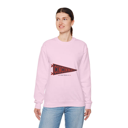 Cincinnati Football Vintage Pennant Crewneck Sweatshirt