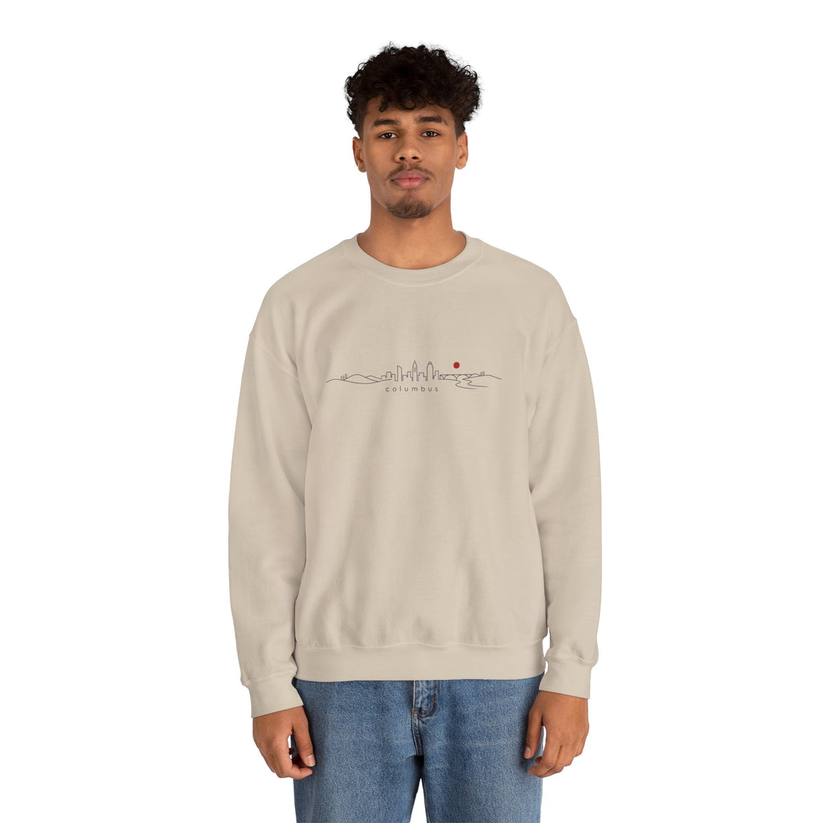 Ohio Sweatshirt — Scenic State Outline Sunset Design