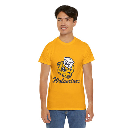 Wolverines Vintage Tiger Mascot T‑Shirt