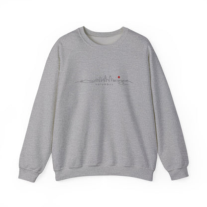 Ohio Sweatshirt — Scenic State Outline Sunset Design