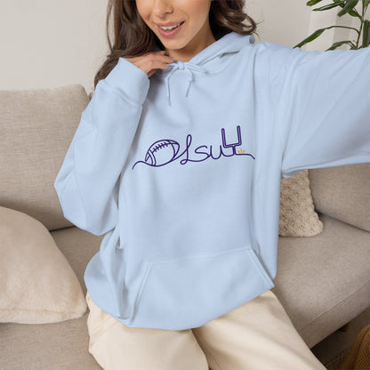 Tigers Football Vintage Hoodie