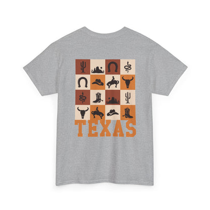 Texas Hook 'Em Horns T-Shirt — Retro Western Texas Graphic Tee