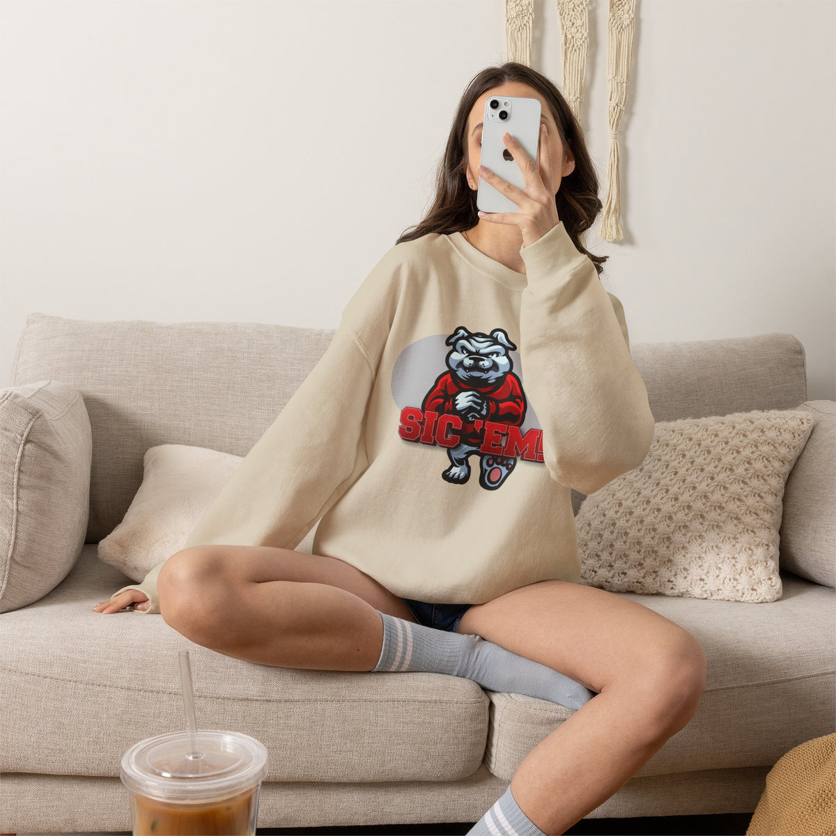 Georgia 'Sic 'Em' Crewneck Sweatshirt