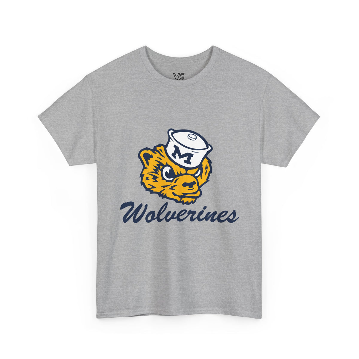 Wolverines Vintage Tiger Mascot T‑Shirt
