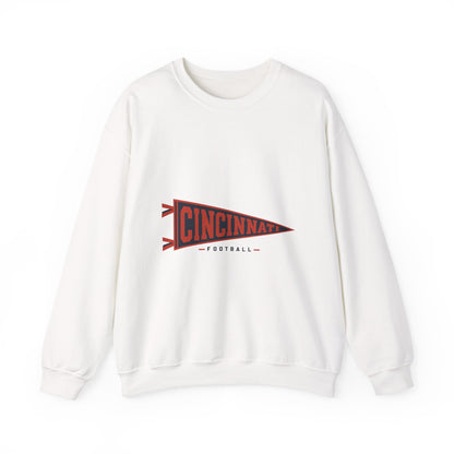 Cincinnati Football Vintage Pennant Crewneck Sweatshirt
