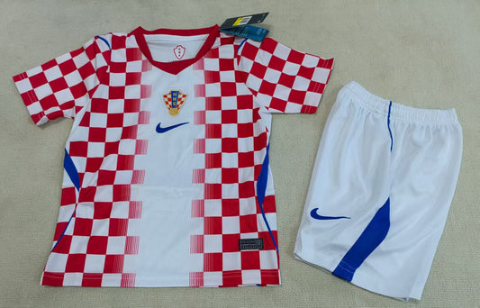 Croatia Fan Tee White Red - KIDS