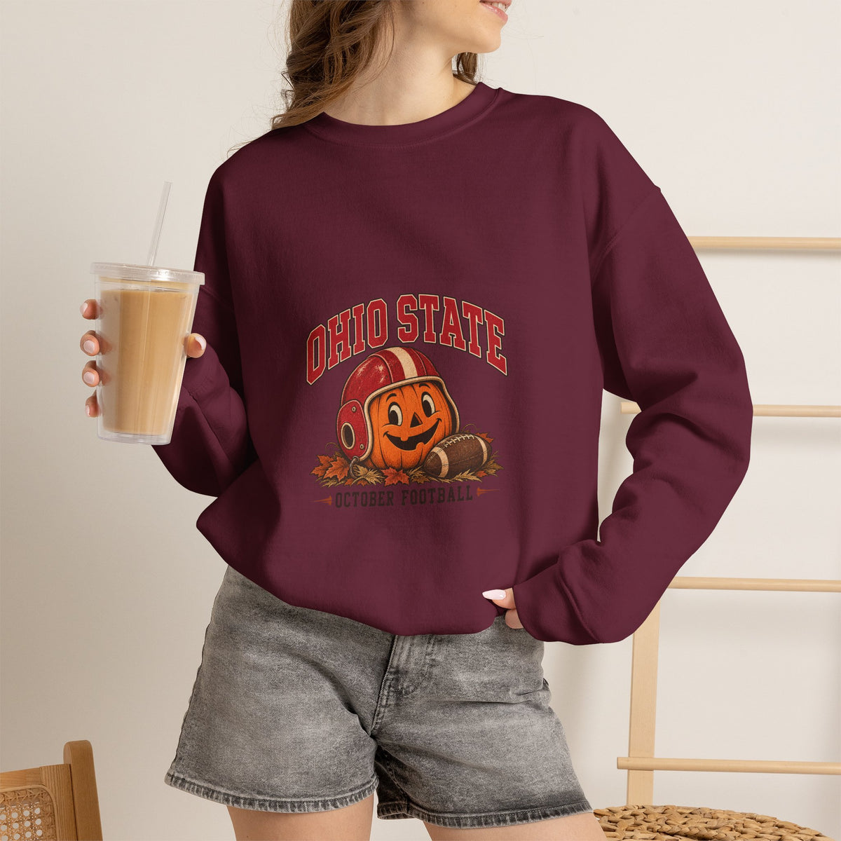 Buckeyes Halloween Pumpkin Sweatshirt