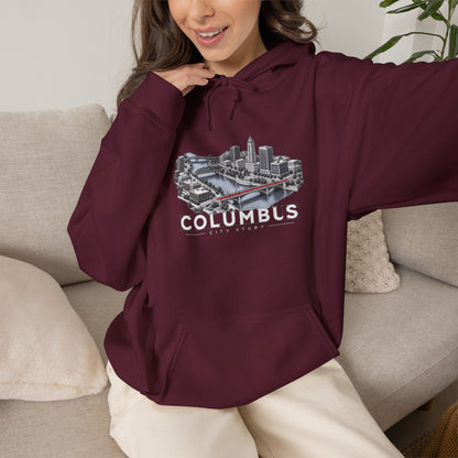 Columbus City Skyline Hoodie