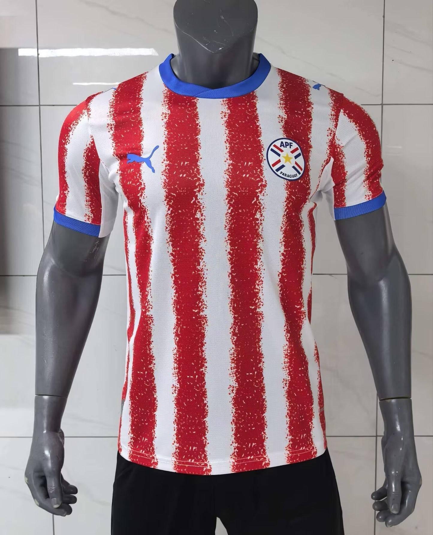 Paraguay Fan Tee Red White - MEN | UNISEX