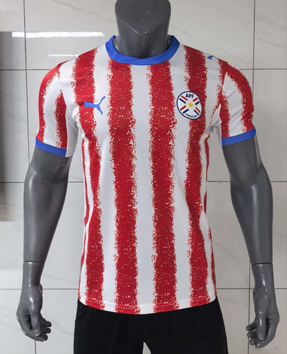 Paraguay Fan Tee Red White - MEN | UNISEX