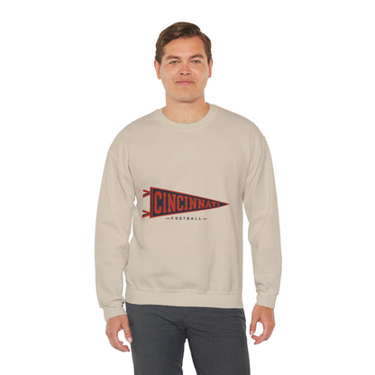 Cincinnati Football Vintage Pennant Crewneck Sweatshirt