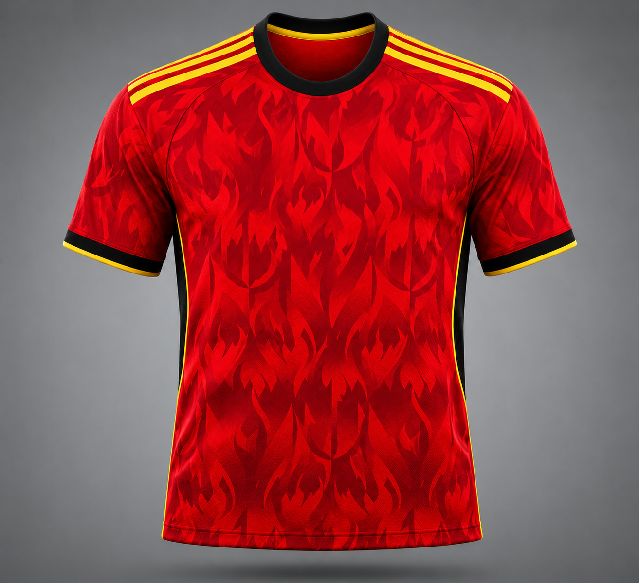 Belgium Fan Tee Red - MEN | UNISEX