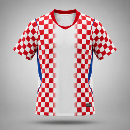 Croatia Fan Tee White Red - MEN | UNISEX