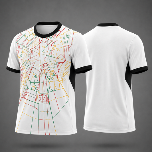 Ghana Fan Tee White - MEN | UNISEX