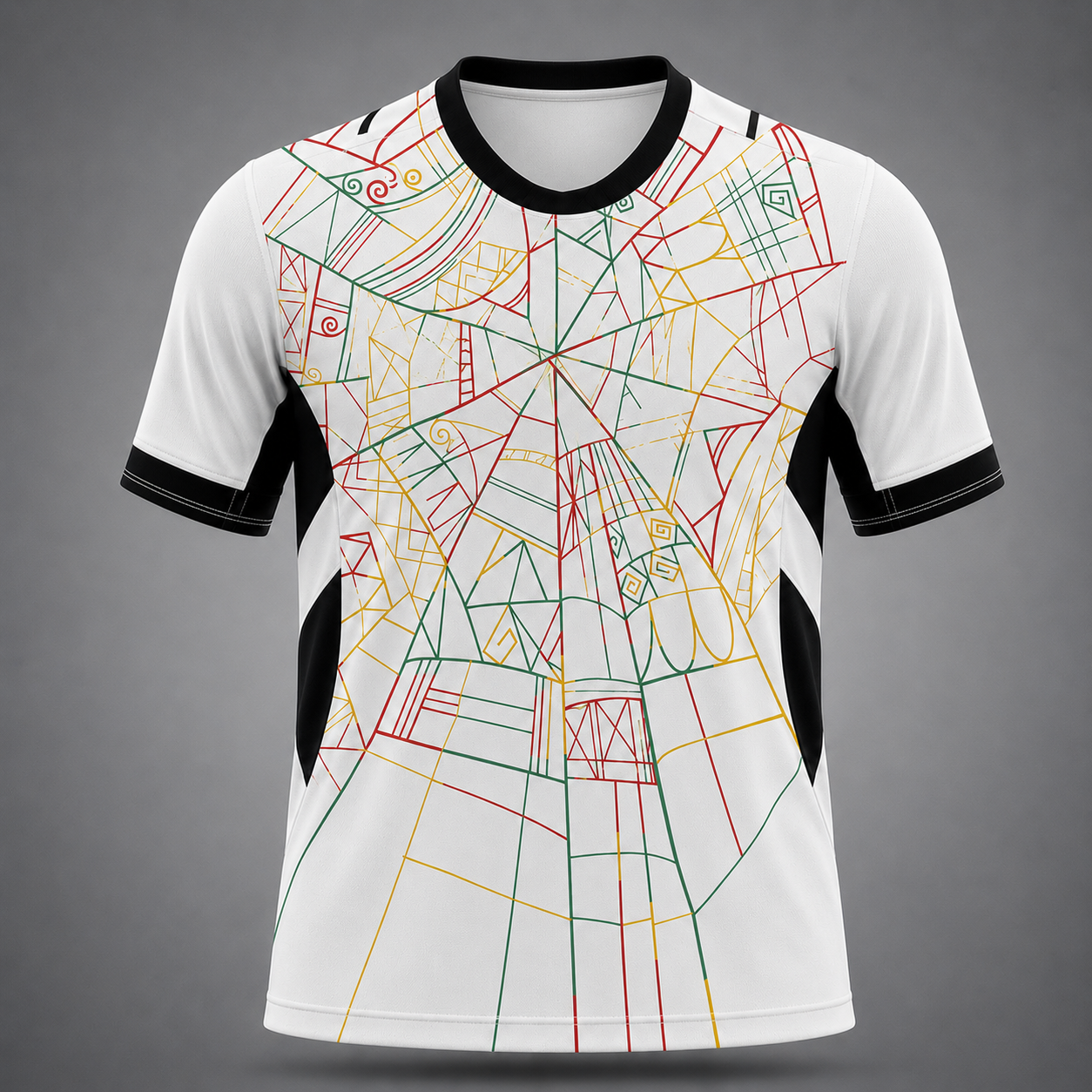 Ghana Fan Tee White - MEN | UNISEX