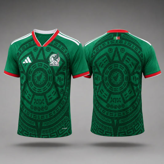 Mexico Fan Tee Green - WOMEN