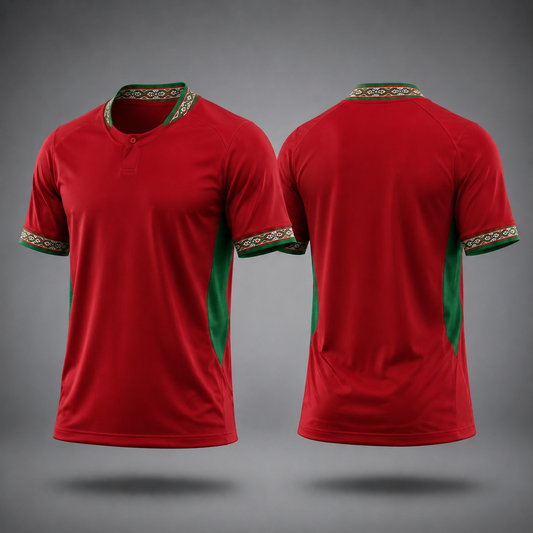 Morocco Fan Tee Red - MEN | UNISEX