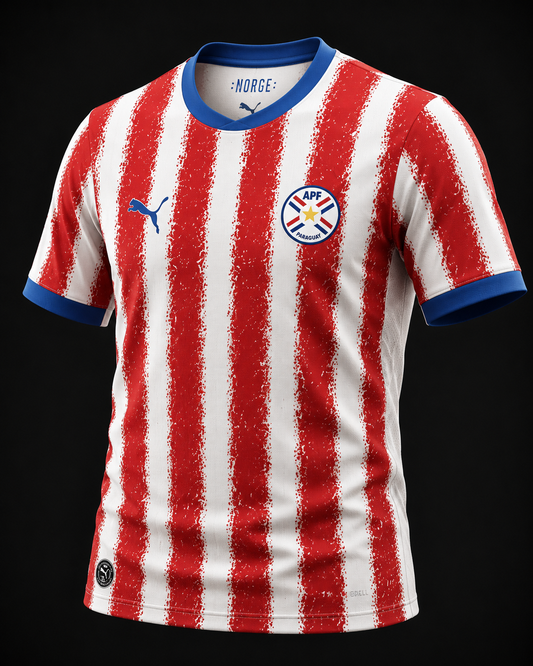Paraguay Fan Tee Red White - MEN | UNISEX